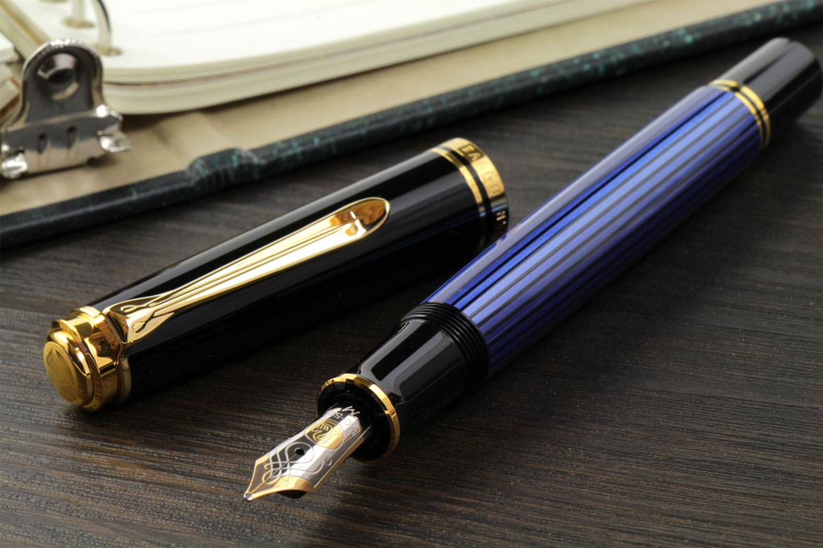 ペリカン（Pelikan） 万年筆スーベレーン M600 ブルー縞 万年筆