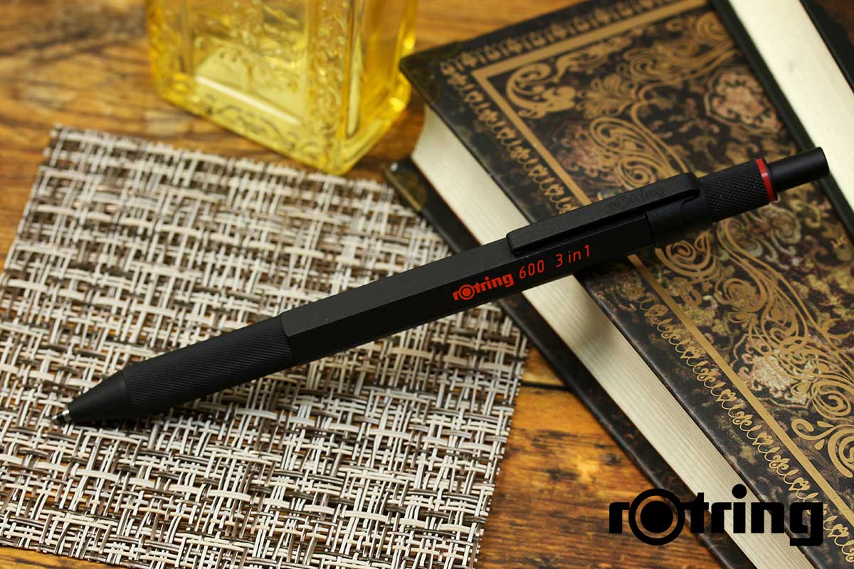ロットリング（ROTRING）　多機能ペン600　マルチペン　3in1　ブラック　多機能ペン