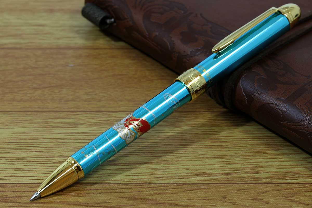 セーラー(SAILOR) 多機能ペン優美蒔絵 金魚 2色ボールペン＋シャープペンシル メタルブルー 多機能ペン